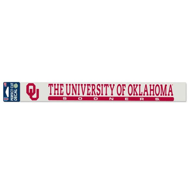 Oklahoma Sooners Perfect Cut Decals 2" x 17"