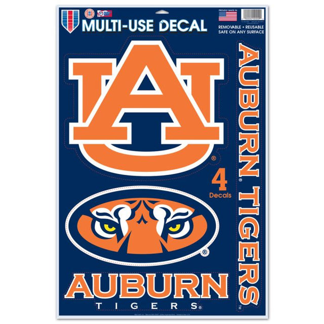 Calcomanía multiusos de Auburn Tigers, 11" x 17"