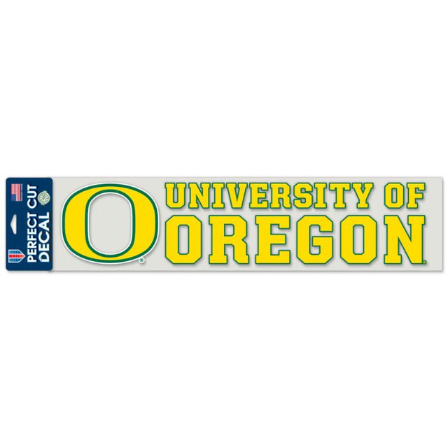 Oregon Ducks Perfect Cut Decals 4" x 17"