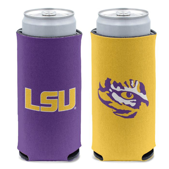 LSU Tigers 12 oz Slim Can Cooler