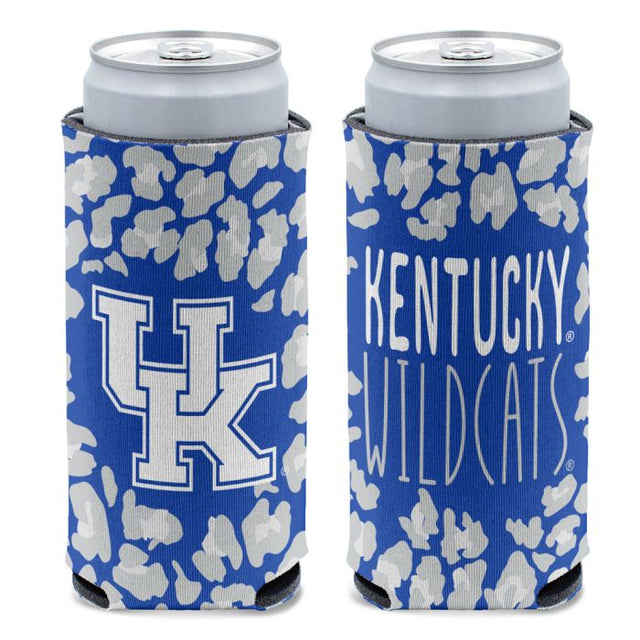 Kentucky Wildcats LEOPARD 12 oz Slim Can Cooler