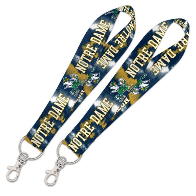 Correa para llaves con efecto tie dye de Notre Dame Fighting Irish de 1"