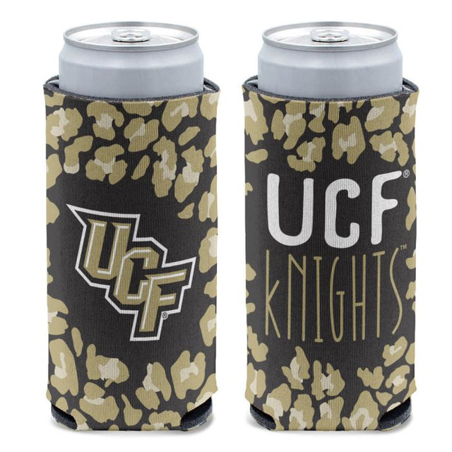 Enfriador de latas delgado de 12 oz con diseño de leopardo de UCF Knights