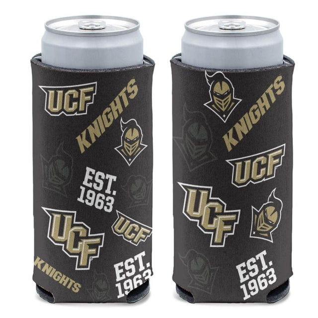 Enfriador de latas delgado de 12 oz SCATTERPRINT de UCF Knights