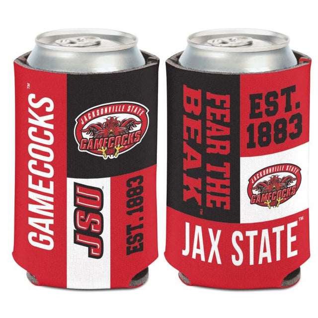 Jacksonville State Gamecocks COLORBLOCK Can Cooler 12 oz.