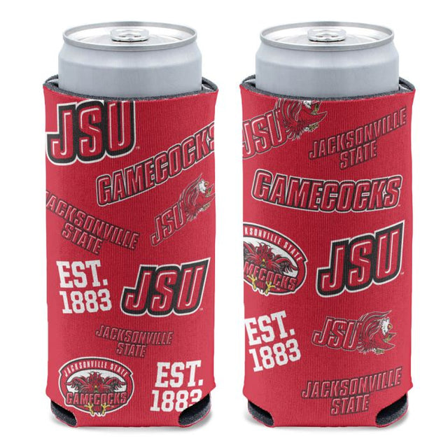 Enfriador de latas delgado de 12 oz de Jacksonville State Gamecocks