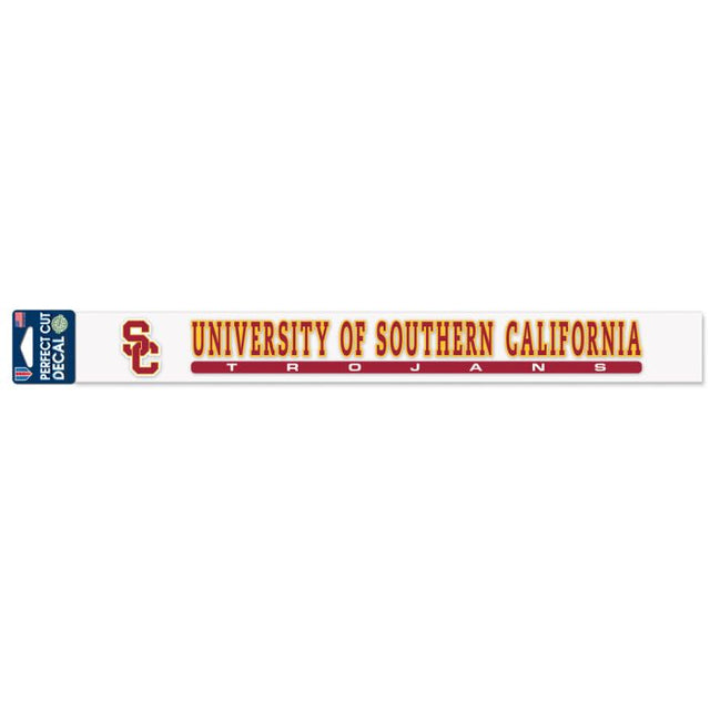 Calcomanías de corte perfecto de la Universidad del Sur de California de USC Trojans, 2" x 17"