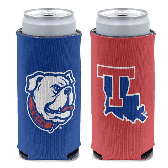 Refrigerador de latas delgado de 12 oz de Louisiana Tech Bulldogs