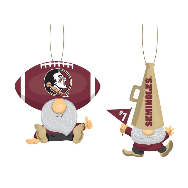 Paquete de 2 abanicos con adornos de gnomos de los Florida State Seminoles