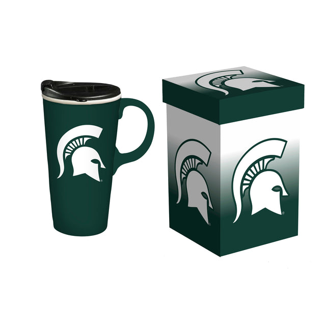 Los Spartans del estado de Michigan beben café con leche para viajes en caja de 17 oz