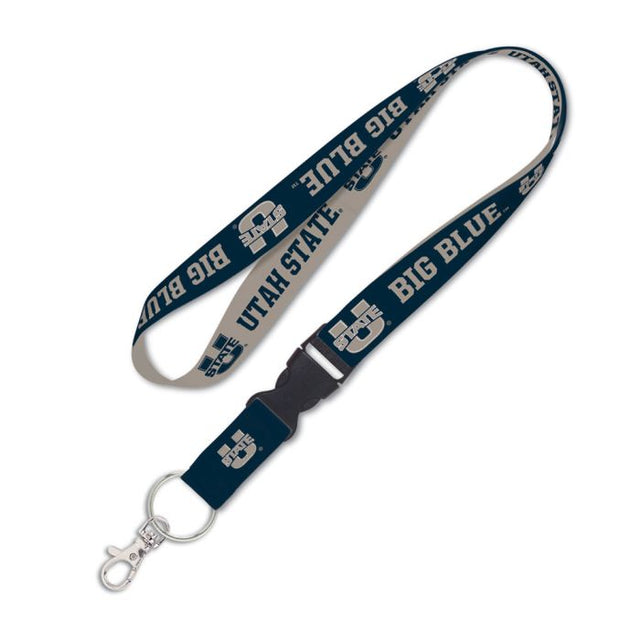 Utah State Aggies BIG BLUE Lanyard w/detachable buckle 1"