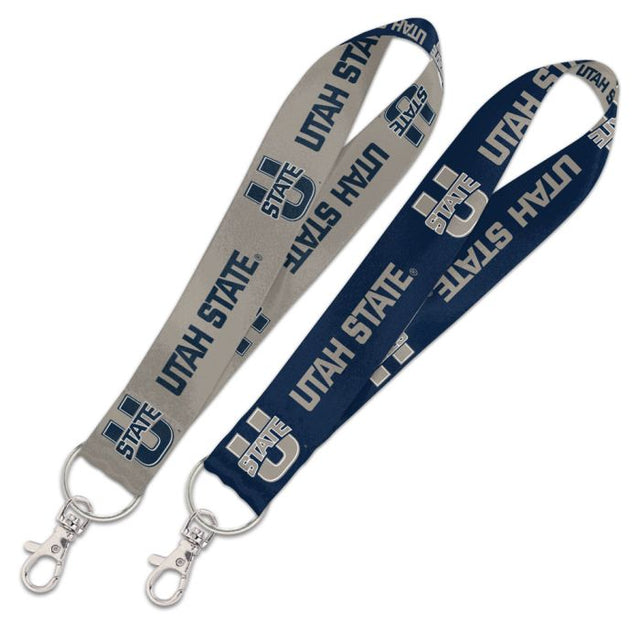 Utah State Aggies Lanyard Key Strap 1"