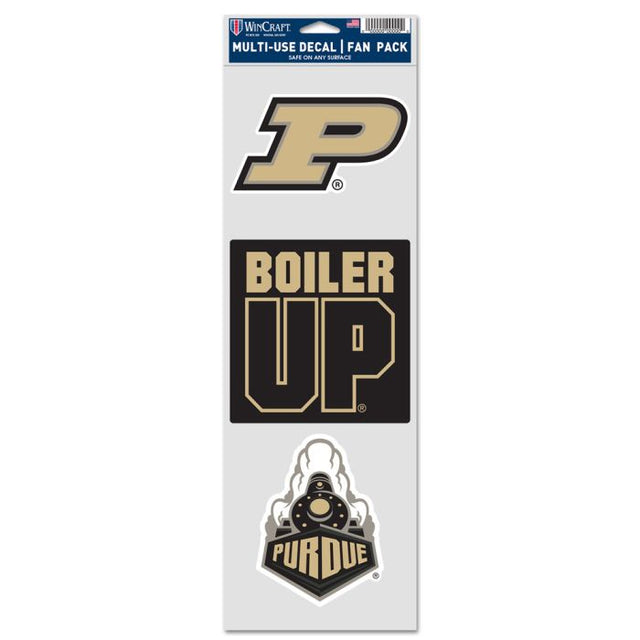 Calcomanías para fanáticos de Purdue Boilermakers de 3,75" x 12"