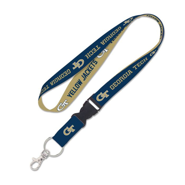 Georgia Tech Yellow Jackets Lanyard w/detachable buckle 1"