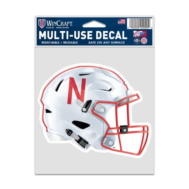 Calcomanías para fanáticos de los Nebraska Cornhuskers HELMET de 3,75" x 5"