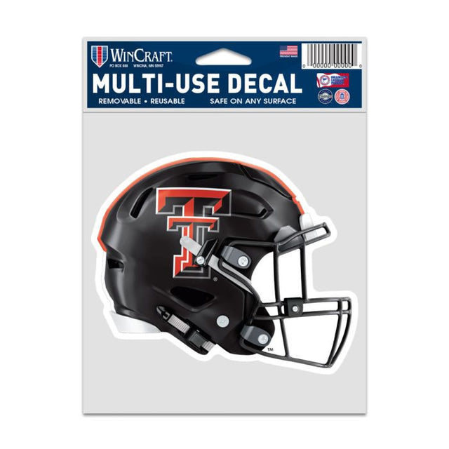 Calcomanías para fanáticos del casco de los Texas Tech Red Raiders de 3,75" x 5"