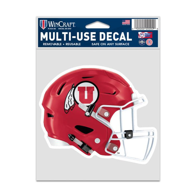 Utah Utes HELMET Fan Decals 3.75" x 5"