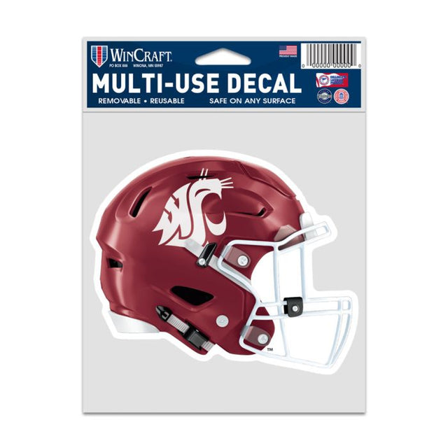 Calcomanías para fanáticos del casco de los Washington State Cougars de 3,75" x 5"