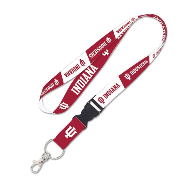 Indiana Hoosiers Lanyard w/detachable buckle 1"