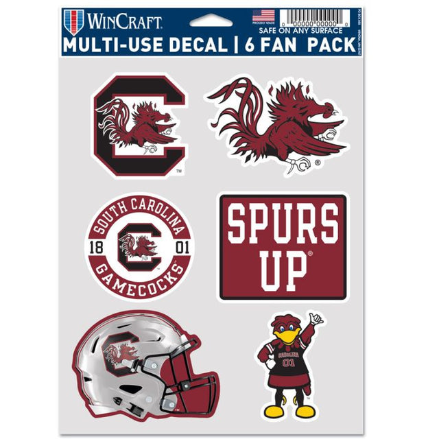 South Carolina Gamecocks FOOTBALL HELMET Multi Use 6 Fan Pack