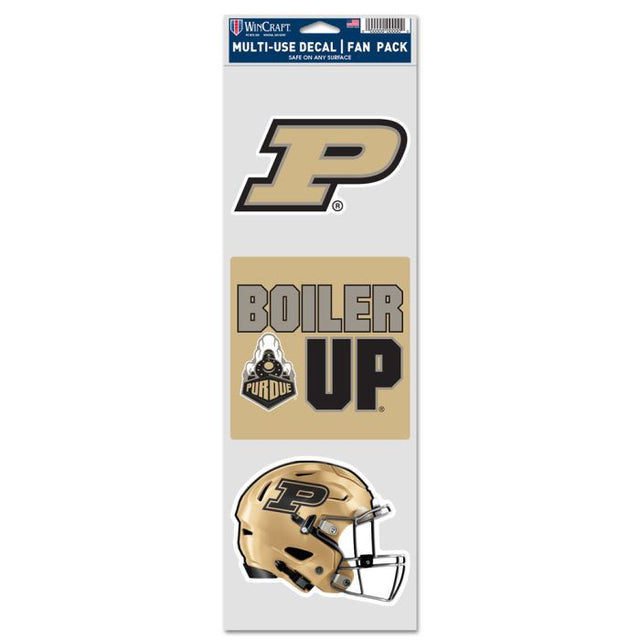 Calcomanías para fanáticos de Purdue Boilermakers de 3,75" x 12"