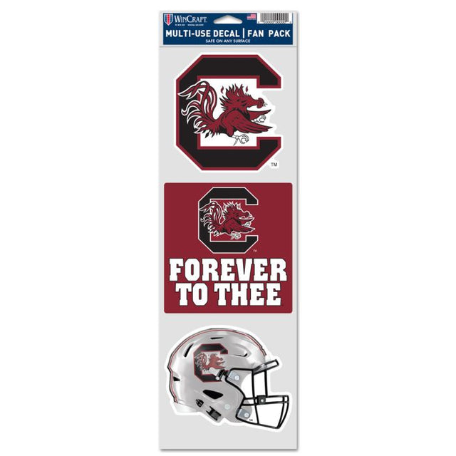 South Carolina Gamecocks South Carolina Fan Decals 3.75" x 12"