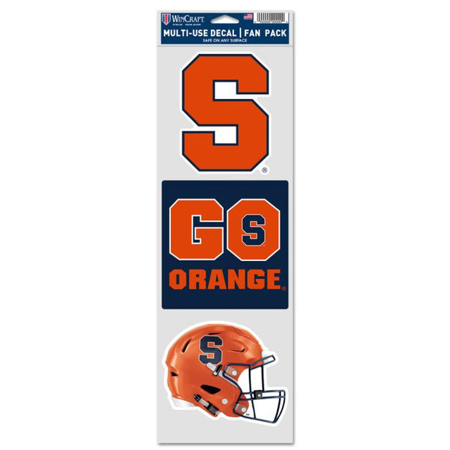 Syracuse Orange Fan Decals 3.75" x 12"