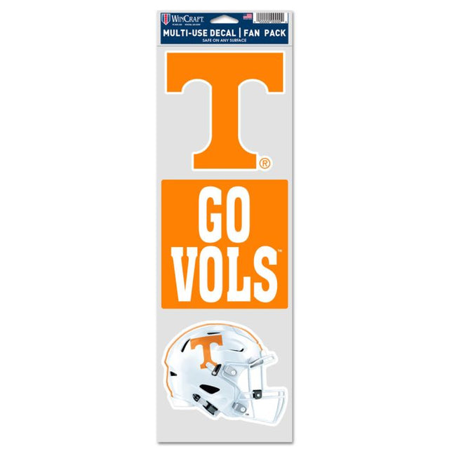 Tennessee Volunteers Fan Decals 3.75" x 12"