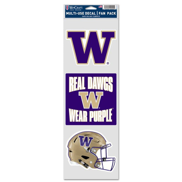 Washington Huskies Washington Fan Decals 3.75" x 12"