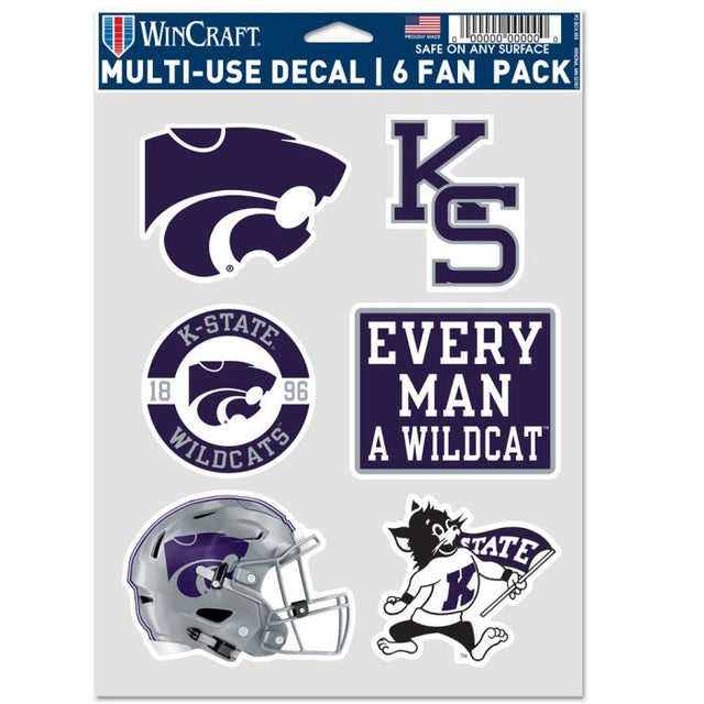 Kansas State Wildcats FOOTBALL HELMET Multi Use 6 Fan Pack