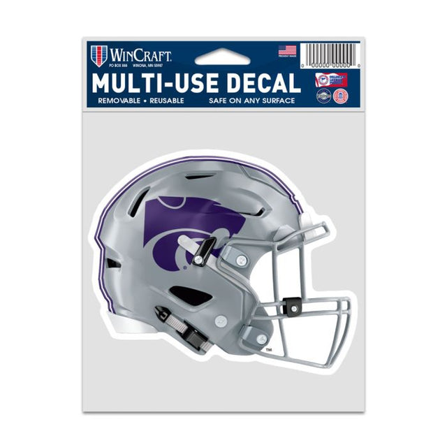 Calcomanías para fanáticos de Kansas State Wildcats para cascos de fútbol americano, 3,75" x 5"