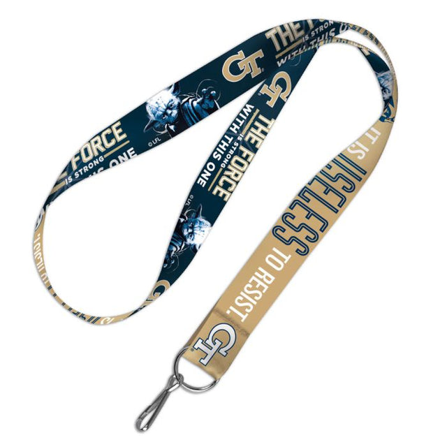 Georgia Tech Yellow Jackets / Star Wars YODA &amp; DARTH Lanyard 1"