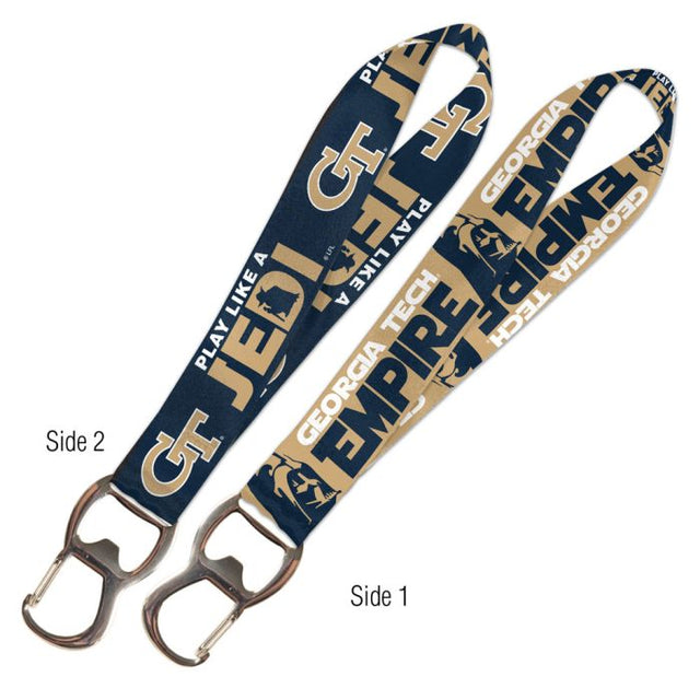 Georgia Tech Yellow Jackets / Star Wars DARTH &amp; VADER Keystrap Bottle Opener