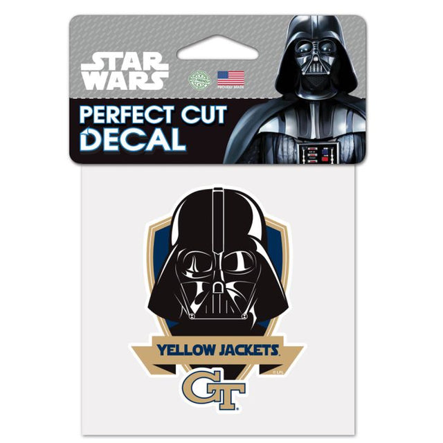 Georgia Tech Yellow Jackets / Star Wars DARTH Perfect Cut Color Decal 4" x 4"