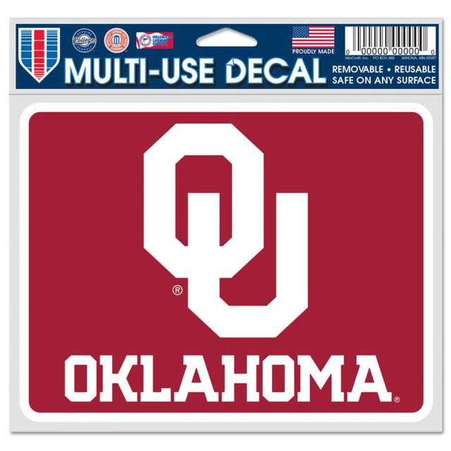 Calcomanías para fanáticos de los Oklahoma Sooners de 5" x 6"