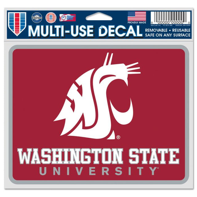 Washington State Cougars Fan Decals 5" x 6"