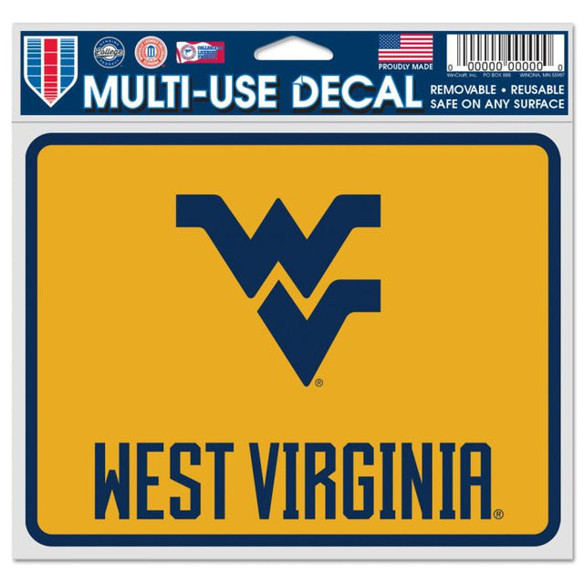 Calcomanías para fanáticos de los Mountaineers de West Virginia de 5" x 6"