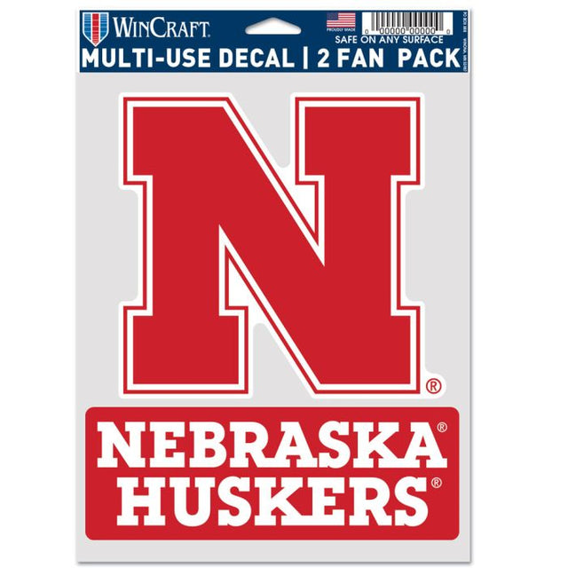 Paquete de 2 ventiladores multiusos de los Nebraska Cornhuskers