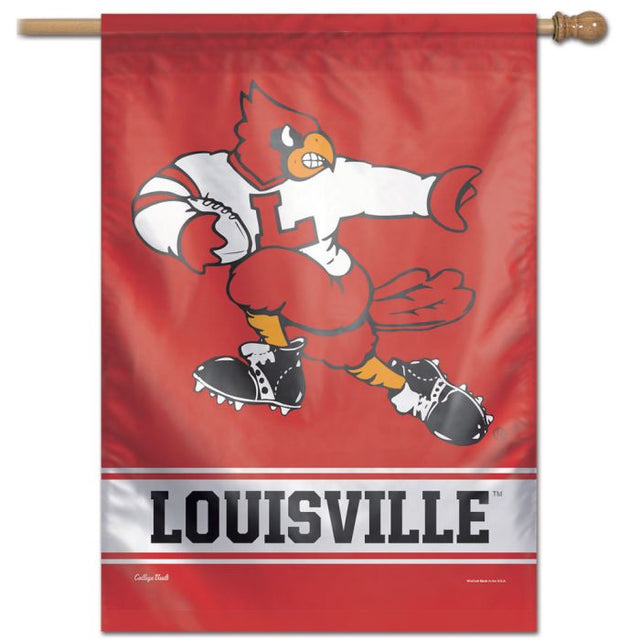 Bandera vertical VAULT de los Louisville Cardinals/College Vault de 28" x 40"