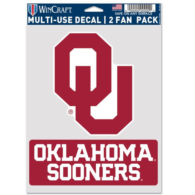 Paquete multiusos para dos aficionados de los Oklahoma Sooners