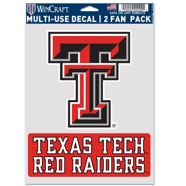 Paquete multiusos para dos fanáticos de los Texas Tech Red Raiders