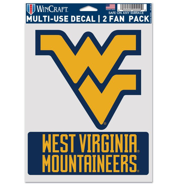 Paquete de 2 ventiladores multiusos de los West Virginia Mountaineers