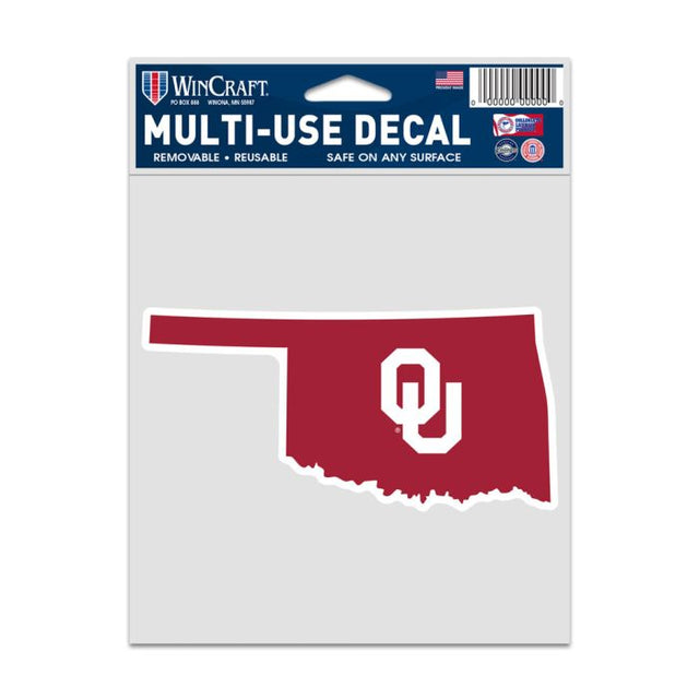 Oklahoma Sooners SECONDARY LOGO Fan Decals 3.75" x 5"