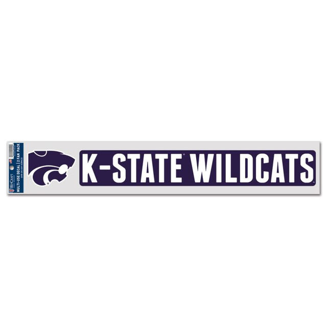 Calcomanías para fanáticos de Kansas State Wildcats de 3" x 17"