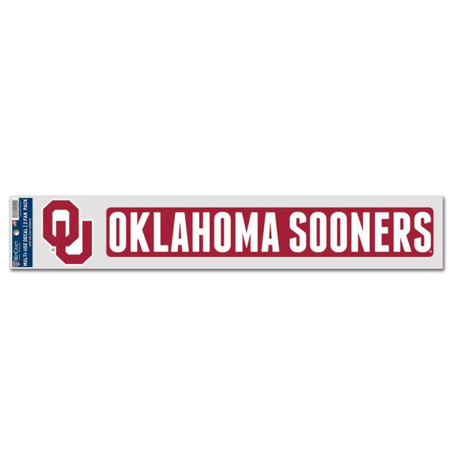 Calcomanías para fanáticos de los Oklahoma Sooners de 3" x 17"