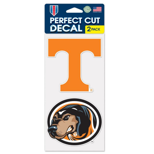 Tennessee Volunteers Perfect Cut Decal set of two 4"x4"