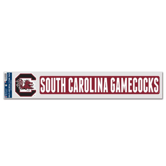 South Carolina Gamecocks Fan Decals 3" x 17"