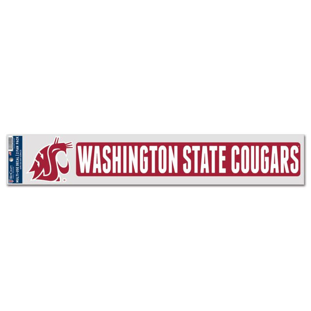 Washington State Cougars Fan Decals 3" x 17"