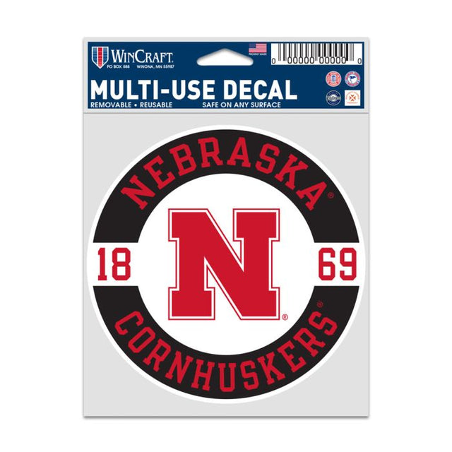 Nebraska Cornhuskers PATCH Fan Decals 3.75" x 5"