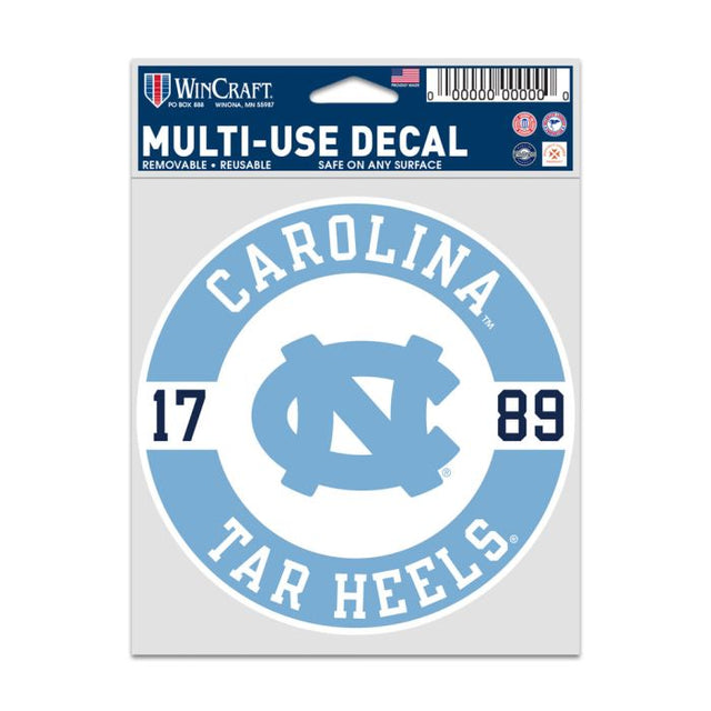 Calcomanías para fanáticos de North Carolina Tar Heels PATCH de 3,75" x 5"